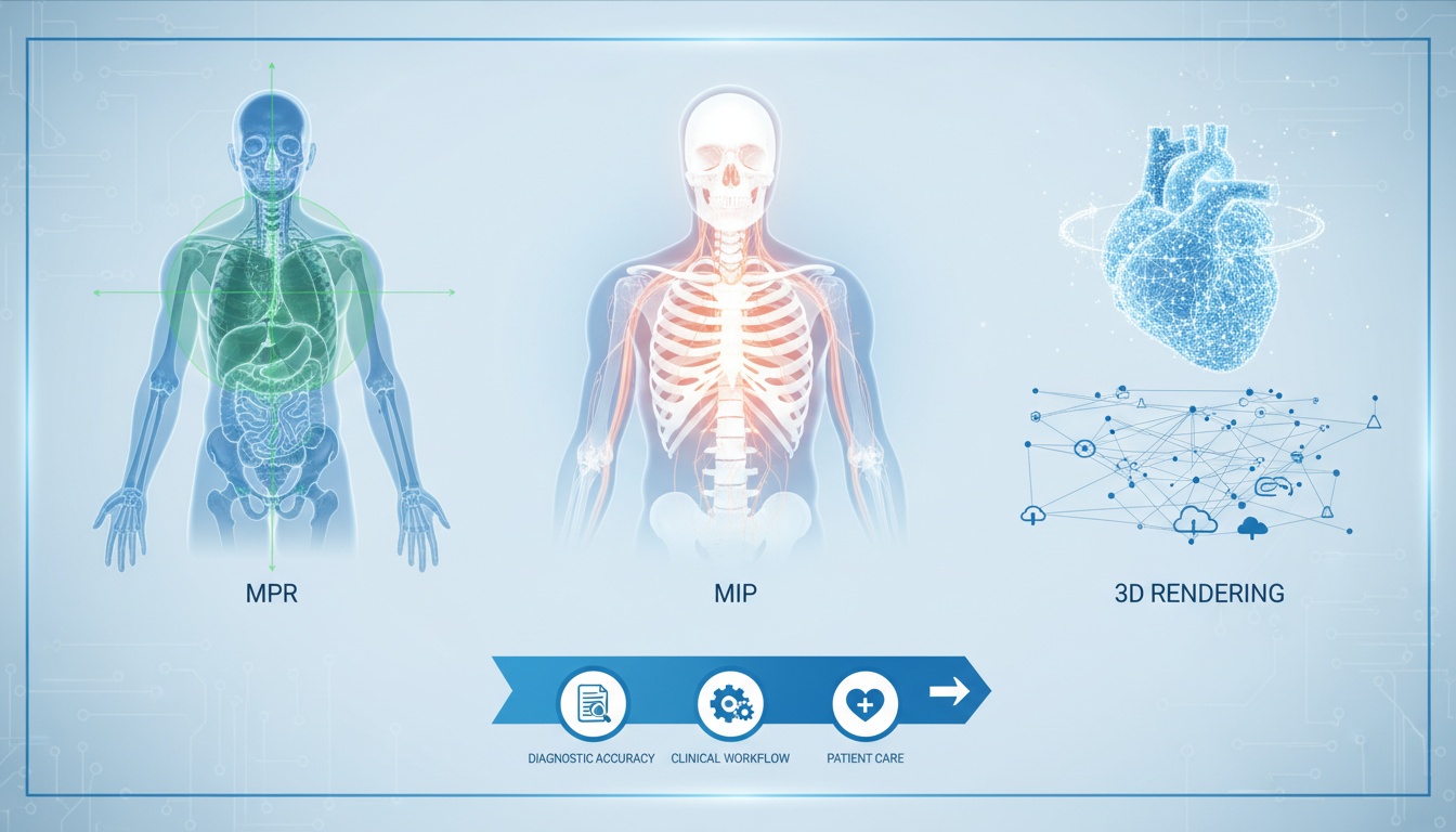 Geavanceerde Beeldverwerking: Een Diepe Duik in PostDICOM’s MPR, MIP en 3D Rendering Tools - Gemaakt door PostDICOM